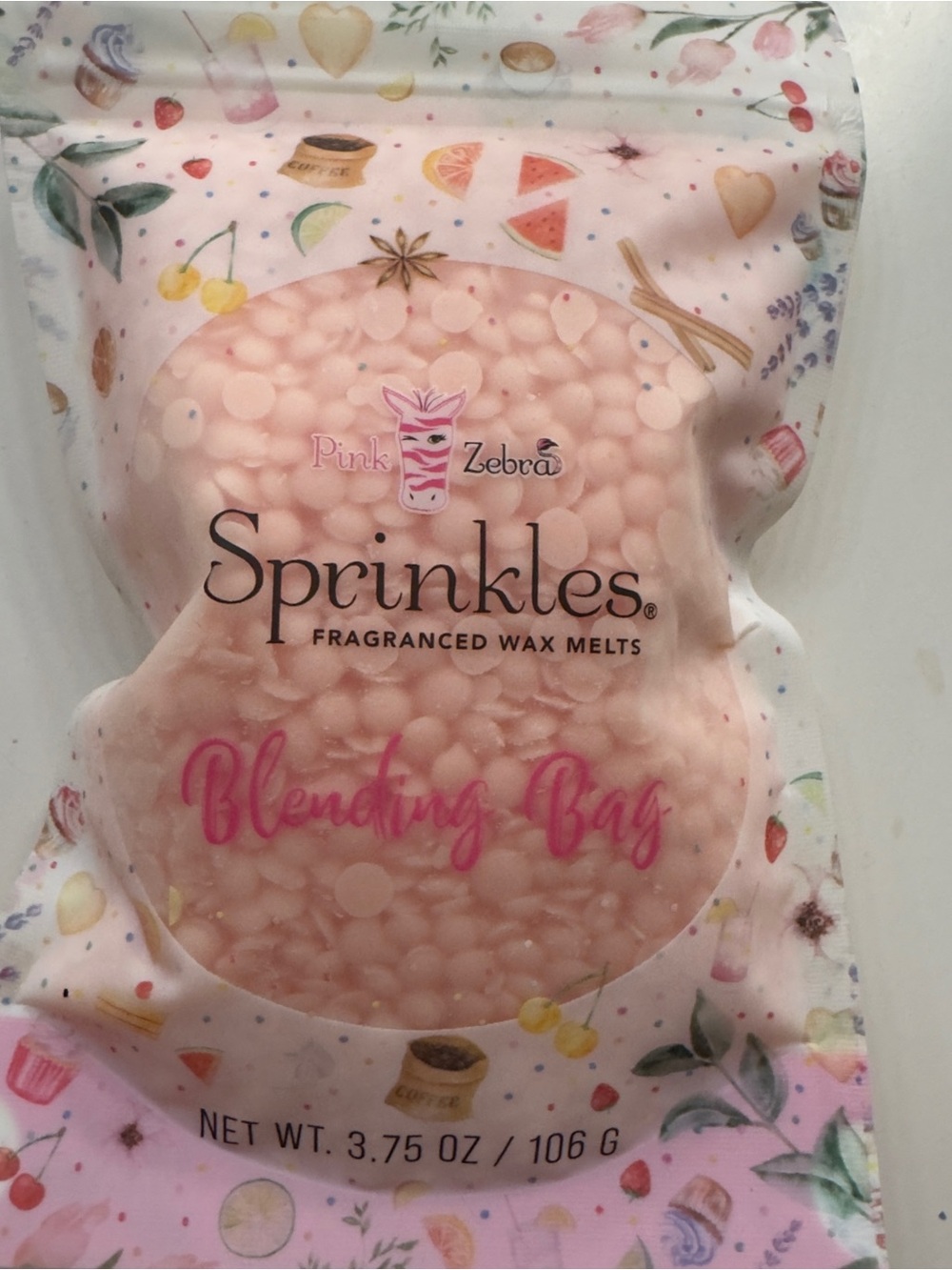Pink Zebra Sprinkles Blending Bag -